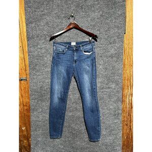 Hudson Krista Mid Rise Skinny Jeans Womens 29 Medium Wash Blue Stretch Denim